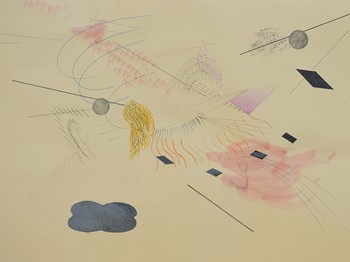 Pastel Landscape, 2022, coloured pencils on paper,
50x70 cm